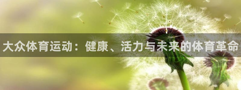 yy易游官方正版app娱乐平台:大众体育运动:健康、活力与未